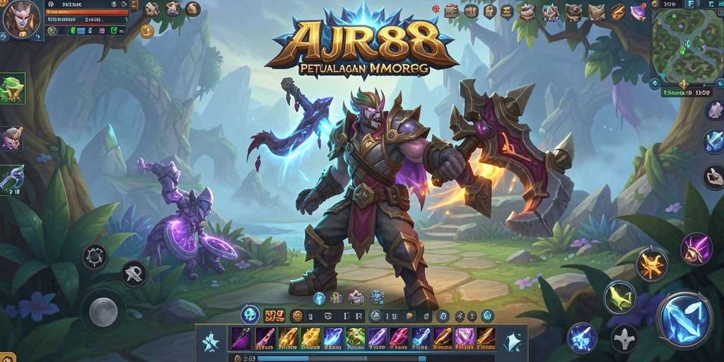 Tampilan gameplay seru dari AJR88 dalam dunia MMORPG.