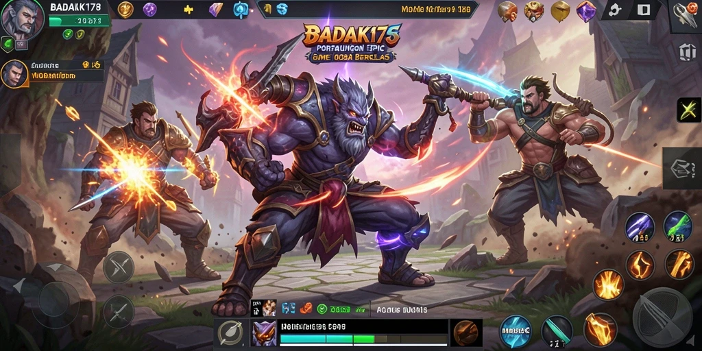 Screenshot Badak178 menampilkan aksi pertarungan yang intens.