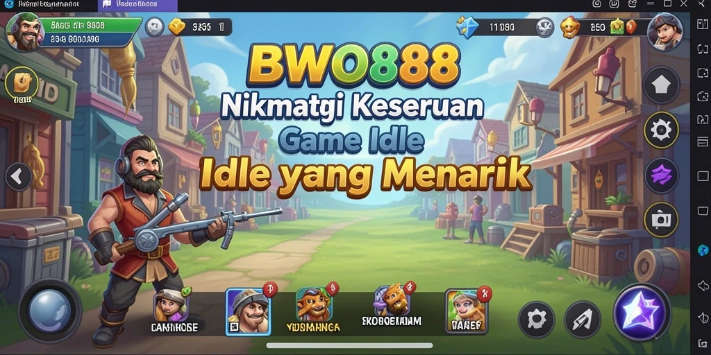 Tampilan screenshot utama BWO888 menunjukkan gameplay Idle yang seru dan menarik.