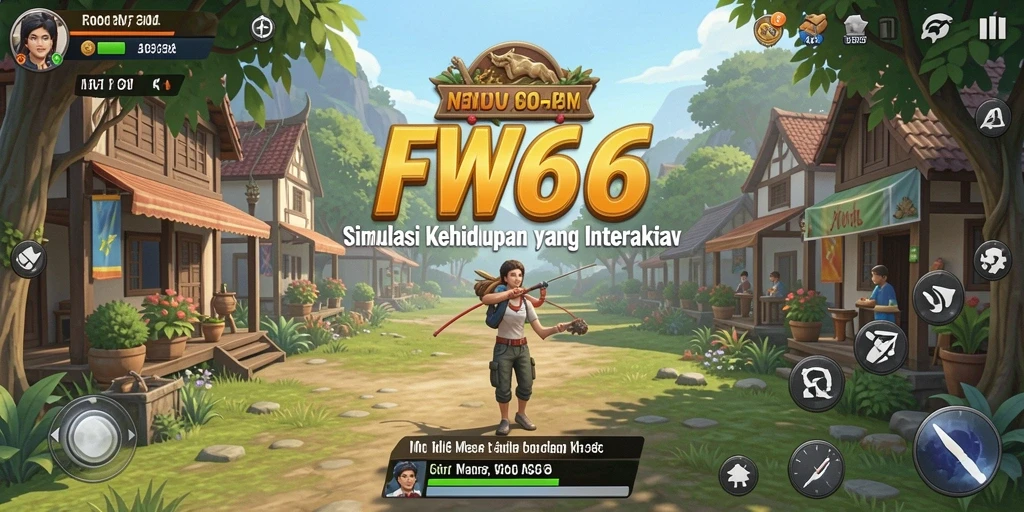 Screenshot menunjukkan gameplay simulasi kehidupan yang imersif dan interaktif.