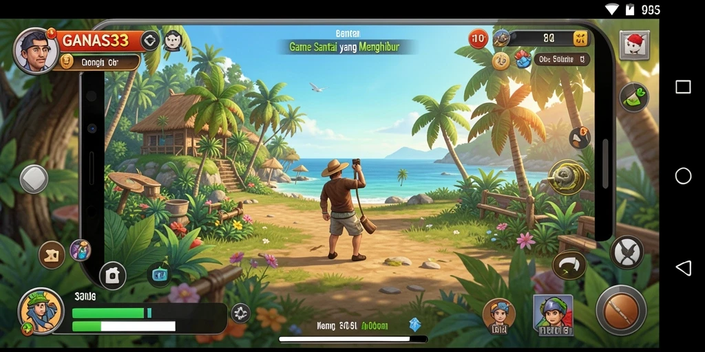 Tangkapan layar gameplay GANAS33 yang penuh warna dan menarik.