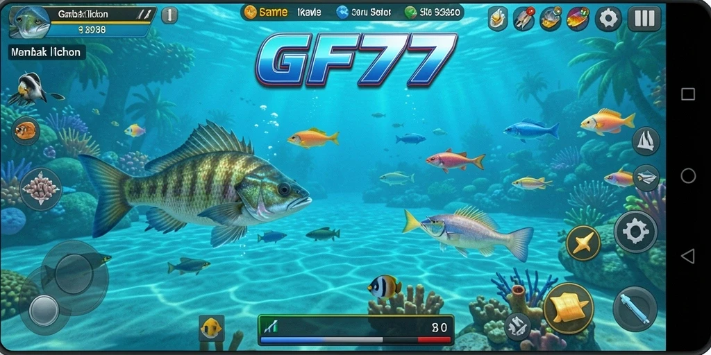 Tampilan gameplay seru Tembak Ikan di GF777.