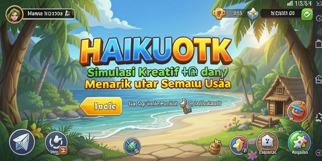 Tampilan gameplay menarik di HAIKUOTK dengan berbagai elemen simulasi.