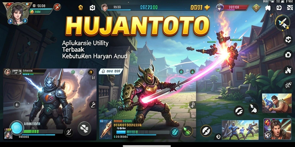 Tampilan antarmuka utama HUJANTOTO yang sederhana dan fungsional.