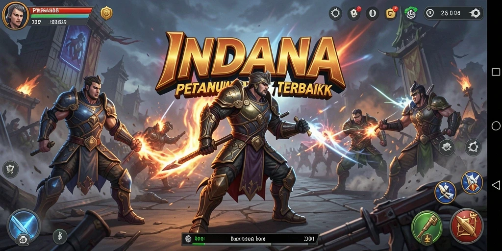 Tangkapan layar gameplay INDAAA menampilkan aksi pertarungan intens.