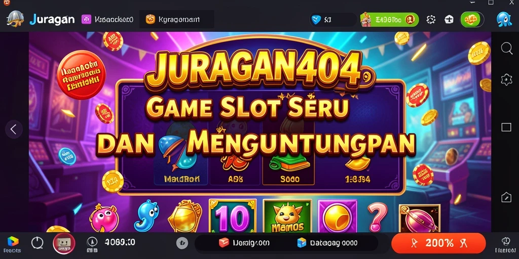 Screenshot menampilkan gameplay menarik dari JURAGAN404 di slot.