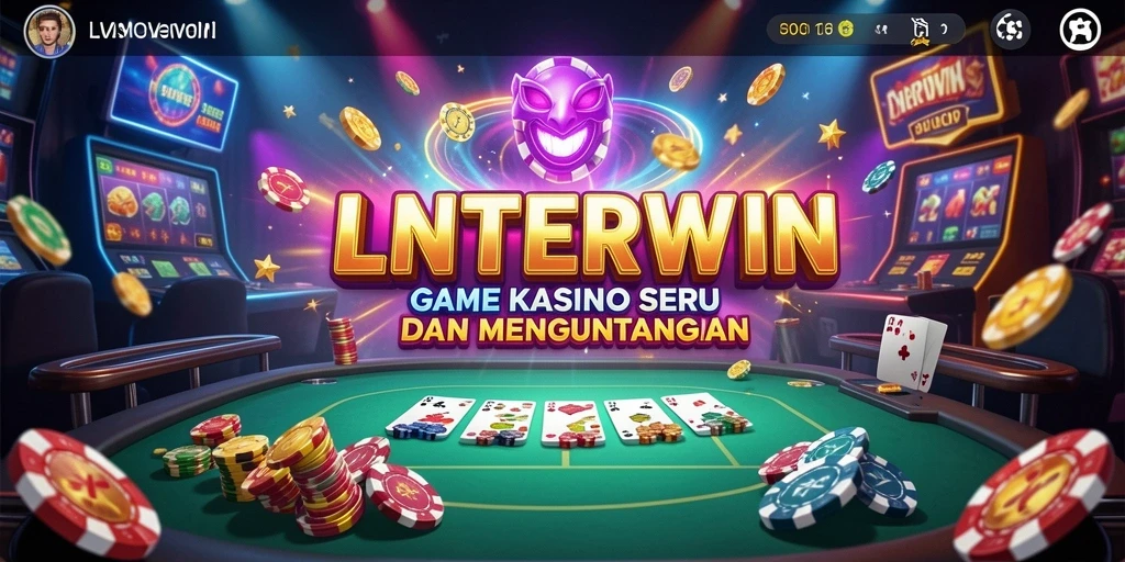 Screenshot LNTERWIN menampilkan keseruan bermain Kasino yang mendebarkan.