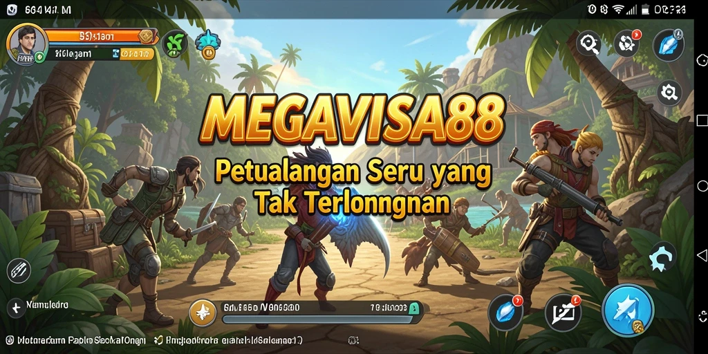 Tangkapan layar gameplay MEGAVISA88 yang menampilkan eksplorasi petualangan.