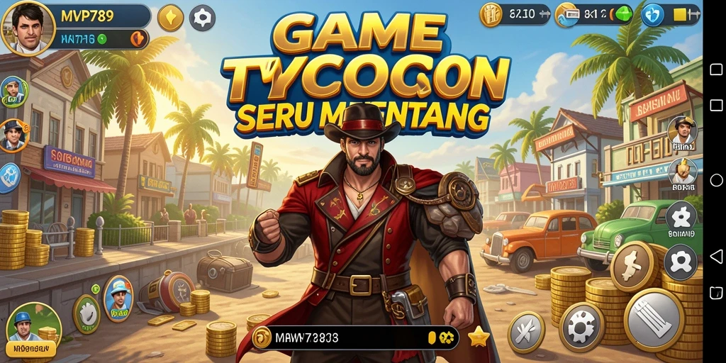 Tampilan gameplay menarik dari <strong>MVP789</strong> saat membangun kerajaan bisnis.