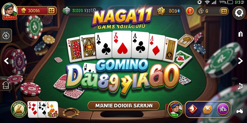 Tampilan gameplay seru di NAGA11 dengan pemain yang bersaing.