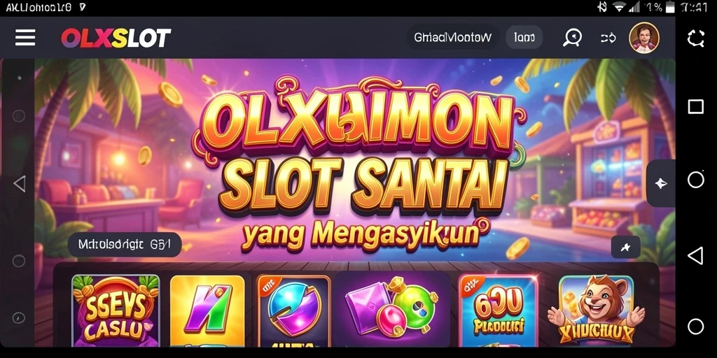 Screenshot OLXSLOT menunjukkan gameplay yang menarik dan fitur-fitur seru.