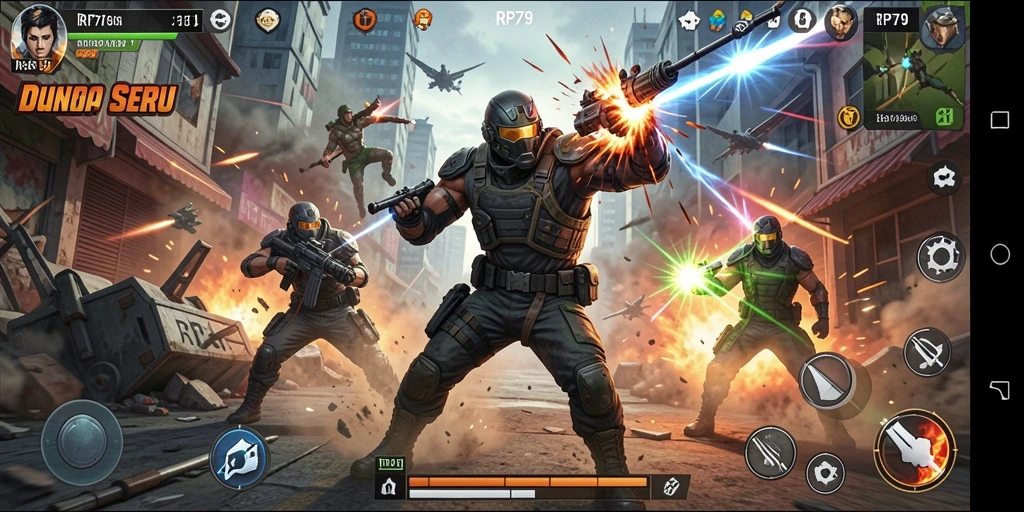 Screenshot utama gameplay RP79 yang memukau dan mendebarkan.