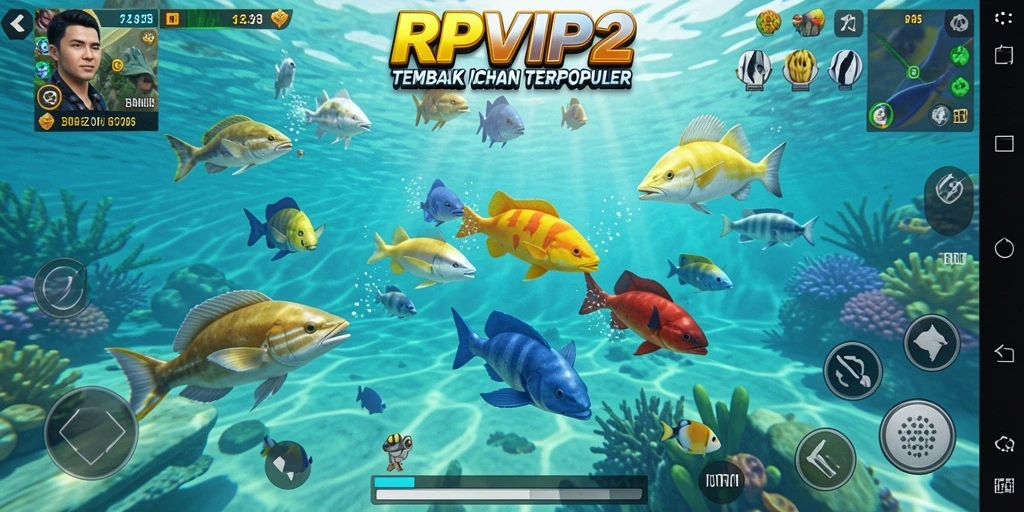 Gameplay menarik RPVIP2 dengan aksi menembak ikan yang seru