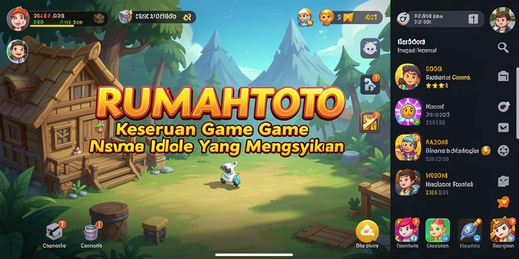 Tampilan gameplay RUMAHTOTO yang mengasyikkan dan menenangkan.
