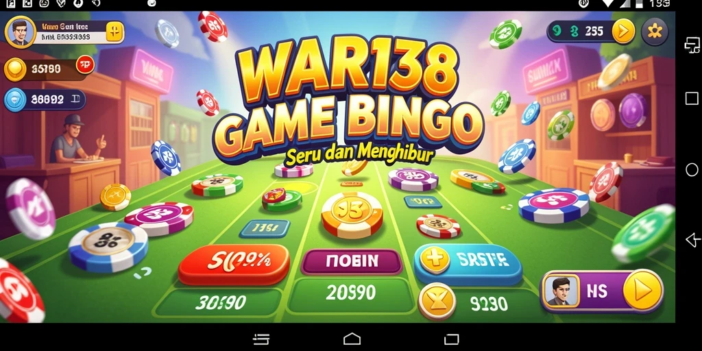 Tampilan gameplay seru dan interaktif dari game Bingo WAR138.